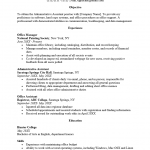 Office Administrative Assistant Resume Template