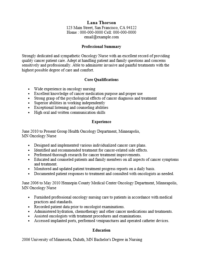 neonatal nurse resume template