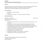 Retail Sales Resume Template