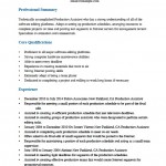 Professional Production Assistant Resume Template