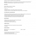 Accounting Internship Resume Template