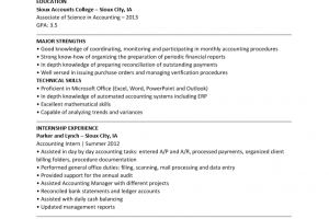 Entry Level Accounting Resume Template