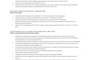 Senior Accounting Resume Template